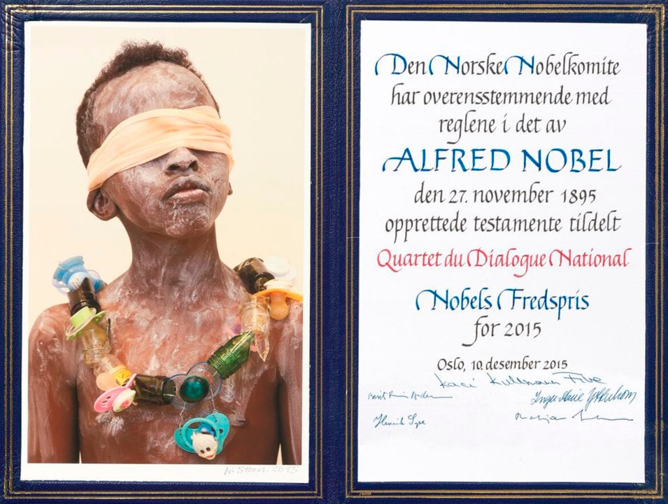 National Dialogue Quartet - Nobel Prize diploma